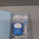 RexCodar Ultrasonic Kid's U-Shaped Electric Toothbrush, IPX7 Waterproof, Five Cleaning Modes,Cartoon Astronaut, 60S Smart Reminder (6-12 Age (Blue))