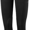 Willit Girls Horse Riding Pants Tights Kids Equestrian Breeches Knee-Patch Youth Schooling Tights Zipper Pockets Size S
