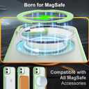 ZHK 360 Rotatable Ring for iPhone 11 Case Magnetic, [Military Grade Drop Proof] [Translucent Frosted Back Panel] Slim Non-Slip Matte Phone Case for iPhone 11 6.1'', Grass Green