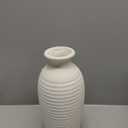 Ceramic Farmhouse Vase, 14.4 Inch Large Handmade Rustic Flower Vase, Waterproof Tall Vase for Pampas Grass & Home Decor, Ideal for Living Room, Shelf, Wedding & Housewarming Gift in Off-White