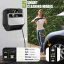 Wall Mounted Pressure Washer - Max 5500 PSI 3.6 GPM, 5 Levers Power Washer with 100FT Retractable Hose for Car/Driveway, Automatic Rewind, Any Length Lock, Black