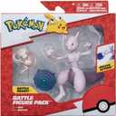 Pokemon Battle Figure Set 2 Pack Mew and Mewtwo Deluxe Action Ready