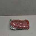 Leather Makeup Bag for Women  Genuine Leather Cosmetic Bag Travel, Handmade Zippered Makeup Pouch, Small Toiletry Bag, Shaving Kit & Stationery Organizer- Red