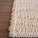 Neutral Rug 20X30 Jute Rug Braided Rug - Earthy Farmhouse Solid Rug - Nautical Area Rug for Entryway or Kitchen, 20" x 30"