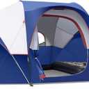 HIKERGARDEN 10 Person Camping Tent - Portable Easy Set Up Family Tent for Camp, Windproof Fabric Dome Tent Outdoor for Hiking, Backpacking, Traveling-14'x11'x74in(H)