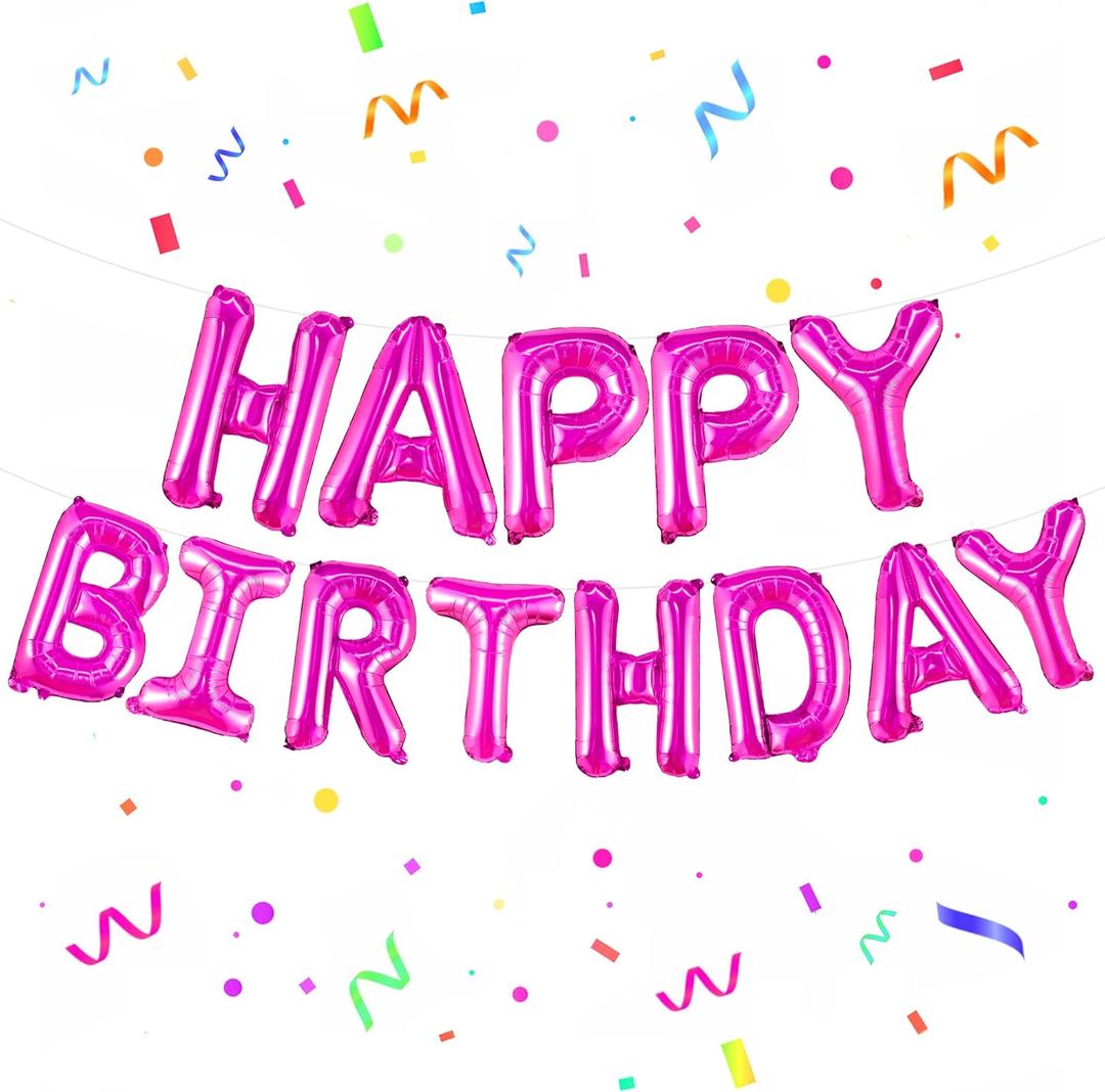 KatchOn, Hot Pink Huge 16" Birthday Balloon, Self Sealing, Reusable, for Girls Party Decorations