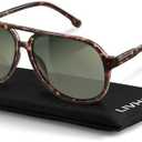 livho Trendy Polarized Aviator Sunglasses Women Men, Retro Sun Glasses for Women Men 2025, Oversized UV Protection Shades