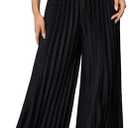 SOLY HUX Women's Wide Leg Palazzo Pleated Pants High Waisted Flowy Loose Dressy Casual Long Trousers XXL