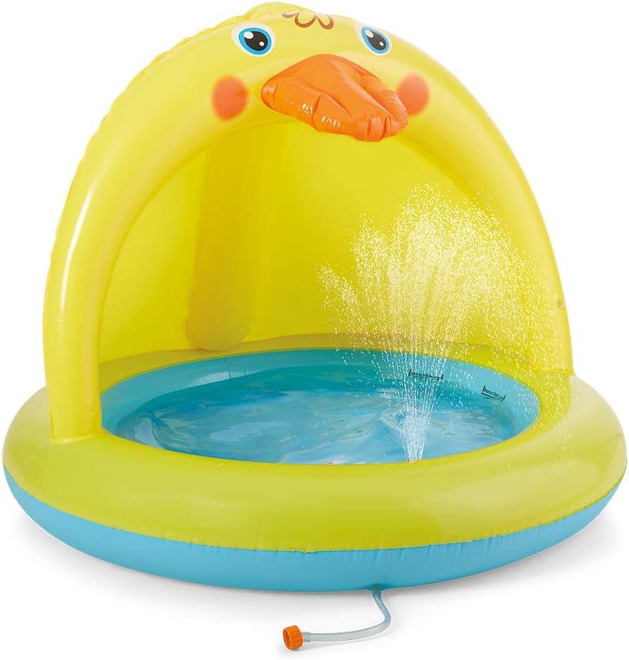 Shade Baby Pool, Sprinkle and Splash Play Pool, Outdoor Duck Bathtub of 39 Inches