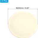 PATIKIL 9.5" Round Bar Stool Cover, 2 Pack Washable Elastic Stool Cover for Diameter 11"-13" Chair, Cream