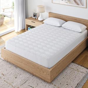 100% Waterproof Mattress Protector Premium Twin Size | Voluminous and Very Soft Fabric | Dust-Proof Mattress Cover with Viscose Derived from Bamboo | Breathable, Deep Pocket Pad