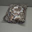 Stretch Couch Covers for 3 Cushion Couch,4-Piece Floral Sofa Covers Couch Slipcovers with Elastic Bottom,Furniture Protector for Living Room with Kids and Pets(Sofa Covers) (A-round Flower+brown Texture)