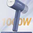 BEAUTURAL Steamer for Clothes, Portable Garment Wrinkle Remover, Fast 30s Heat-up, Foldable and Handheld, 120V Only (Not for 220V Europe), Blue