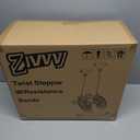 Stepper Machine with Resistance Bands, Mini Stepper with 300LBS Weight Capacity, Twist Stepper for Full Body Workout, Adjustable Step Height, Smooth and Quiet, Step Machine for Men Women