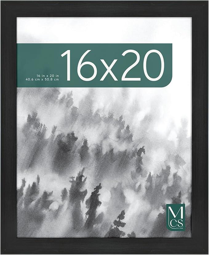 Frame 16x20 Espresso Woodgrain, Vertical & Horizontal Wall Hanging Large Picture Frame for Photos, Posters & Art Print