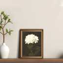 KISSFOX Gold Framed Wall Art Vintage Wall Decor Hydrangea Floral Canvas Art Botanical Pictures Dark Flower Paintings Moody Still Life Artwork For Living Room Kitchen Bedroom, 16'' X 24''