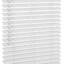 SMONTER 2" Slat Faux Wood Blinds with Crown Valance- Cordless Horizontal Blinds Room Darkening Blinds for Windows Bedroom, Bathroom, Living Room, Glass Door Interior Decor, 30" Wx 48" H