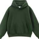 Spring&Gege Boys and Girls Oversized Fleece Pullover Hoodies Kids Soft Hooded Sweatshirts(7-8 Years)