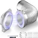 Magnetic Dryer Vent MV-180 Connector Kit, 4 Inch for Tight Spaces, Strong Magnetic Seal, Easy Quick Installation, Improves Airflow & Safety, GTD65EBSJ3WS, GTD42EASJ2WW, GTD42GASJ2WW