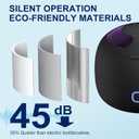 Upgraded Ultrasonic Retainer Cleaner, 45kHz Retainer Cleaner Machine for Denture Cleaner, Retainer Cleaner, Mouth Guard Cleaner, Night Guard Cleaner, Denture Cleaner with 200ML Dental Cleaning Pod