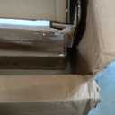 Nathan James Mina Rattan Wood End Side Accent Table Nightstand & Andrew Nightstand, Accent Bedside End Side Table with Storage Drawer (Oak/Black)