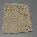 Cotton Handmade Crochet lace Table Runners Round Tablecloth Doilies Doily Table Dresser Scarf Décor,23 inch,Beige