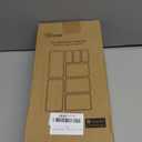 Criusia 8 Pack Drawer Organizer for Kitchen Gadgets, Large Clear Plastic Drawer Divider for Kitchen Accessories, Bathroom Organizers and Storage, Home Essentials for Makeup and Vanity Accessories