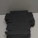 Spakon 50 Packs Shipping Boxes Cardboard Corrugated Mailer Packaging Boxes for Small Business Cute Small Box Cardboard Carton Box Mailers for Packaging Product(Black,6 x 4 x 1.6 Inches)