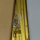 43.5" Gold Metal Easel Stand for Sign, Heavy Duty Folding Easel for Wedding Welcome Sign, Decorative Easel for Mirror, Art, Photo, Adjustable Painting Display 4-Tier Height