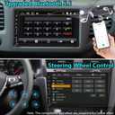 Leadfan Double Din Car Stereo with Dash Cam, Support Apple Carplay and Android Auto, 7INCH Full HD Touchscreen Car Audio Receivers Double Din Radio with Bluetooth, Camera, FM/2 USB/AUX/Subwoofer/SWC