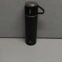 Stainless Steel Thermo 500ml/16.9oz Vacuum Insulated Bottle with Cup for Coffee Hot drink and Cold drink water flask.(Black,Single)