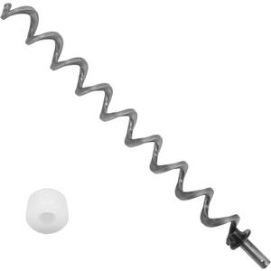 Auger Shaft Push Rod and Auger Motor Brushing Replacement for Traeger & Camp Chef Grill, 17 Inch Igniter Auger Shaft Feeder Replacement and Auger Bushing Replacement for Traeger