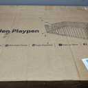 Foldable Wooden Baby Playpen, Pre-Assembled Pine Wood Play Pen, 60x60x24in
Adjustable Shape & Size Large Baby Fence Play Area, Ready to Use, No Assembly Required, Baby Play Yard with Locking Gate
