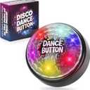 Disco Dance Button with 5 Songs Funny Buttons for Party Supply Desk Toys for Office Coworkers Adults Gag Gifts