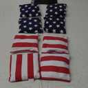 SPORT BEATS Cornhole Bags Set of 8 Regulation Weight & Size Includes Carry Case (Stars & Stripes)