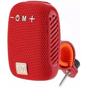 Sanpyl Bluetooth Speaker for Bike, Portable Mini Outdoor Speaker, Supports Serial Connection, Speaker for Cycling Riding Hiking (Red)