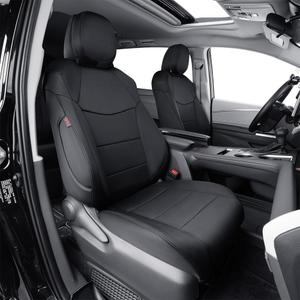 EKR Sienna Seat Covers for 2021-2026 Toyota Sienna XLE,XSE,Limited,Platinum,7 Seats,2nd Row Captain Chairs W/NO Legrest,Waterproof Seat Covers Full Set for Cars-Neoprene(Black)