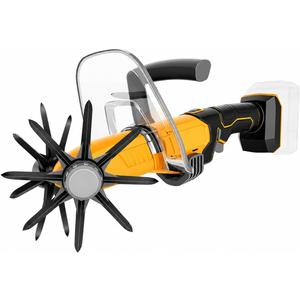 Mini Handheld Tiller Cultivator Compatible with Dewalt 20V Battery | Cordless Electric, Lawn & Garden Use, Soil Cultivation, No Battery Included, Portable Design