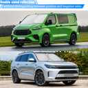 Foldable Windshield Sun Shade Both Sides Can Block UV 5-Layer 240T Reflective UV/Heat Shield Blocks Rays, Universal Fit for Cars, SUVs, Trucks (M)