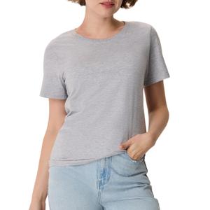 Hanes Women's Perfect-T Crewneck T-Shirt, Lightweight Cotton Short Sleeve Tee for Women, 
Light Steel, Large
