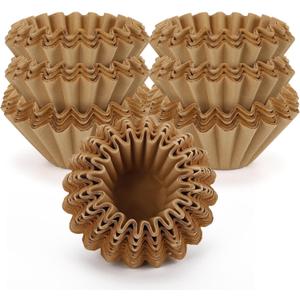 Basket Coffee Filters Natural Unbleached Paper Filter for 1-2 Cup, Pour Over, Single Serve Coffee Makers, Pack of 200
