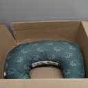 Boppy Nursing Pillow - Firm, Ergonomic U-Shaped Bottle and Breastfeeding Pillow with High Lift for Comfort and Support, Spacious Surface - Forest Green Dinos