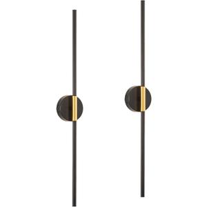 Wireless Wall Sconce Battery Operated Set of 2 - Wireless Peel and Stick wall sconces wall Lamps for Living Room No Drill Lights for Living Room, Bedroom,Staircase & Entryway