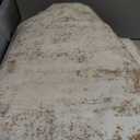 Washable Area Rugs 5'x7' Non-Slip Modern Abstract Soft for Living Room Entryway Bedroom Nursery, Print Pattern, Neutral Brown Gray