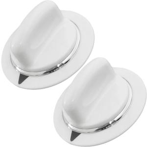 PartsBroz WE01X20374 Timer Knob (2-Pack) - Compatible With General Electric Hotpoint Dryer - Replaces PS8769912 AP5805160 WE1M856 GTDX100EM1WW GTDX180ED3WW GTDX180ED0WW GTDX180ED5WW GTDX100EM0WW