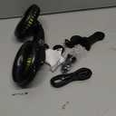 Car Fan for Backseat, Dual Head USB Vehicle Seat Fans, 3 Speeds Strong Wind 360 Rotatable Auto Rear Headrest Fan for Car, Air Circulation Automotive Fans with Adjustable Clip for All Models (Green)