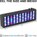 Wills Aquarium Light, 100W Full Spectrum LED Reef Lights, 20"x7"x2.4"