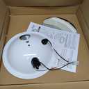 Broan-NuTone 750 Round Fan and Light Combo for Bathroom and Home, White Grille with Glass Lens, 100-Watts, 3.5 Sones, 100 CFM