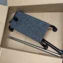 Stair Climbing Cane Lifts Assist Cane for Seniors Elderly Half Step Stairway Aid Walking Sticks Adjustable Mobility Helper Balance Devices 4 Prong Quad Widen Anti-Slip Base Seat Walker, 16" x 8" x 38.5"