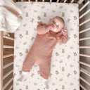 Crib Sheets for Baby Boy Girl 2 Pack, Fitted Crib Mattress Sheet 28" x 52", Muslin Toddler Bedding with Neutral Style, Nursery Bedding Essentials (Teddy & Friends)